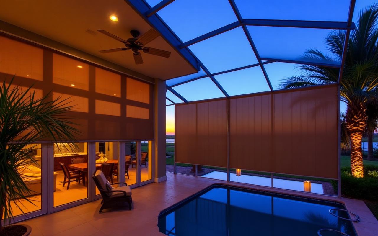 Screen Room vs. Motorized Shades: Which One Does Your Lanai Need?