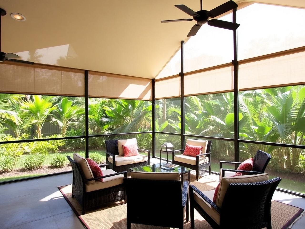 Screen Rooms & Motorized Shades